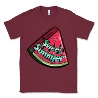 Burgundy sweet summer watermelon 1 Classic Tee - BundleAndBundleShop