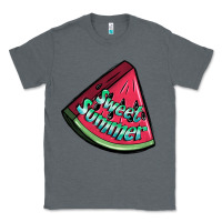 Charcoal Heather sweet summer watermelon 1 Classic Tee - BundleAndBundleShop
