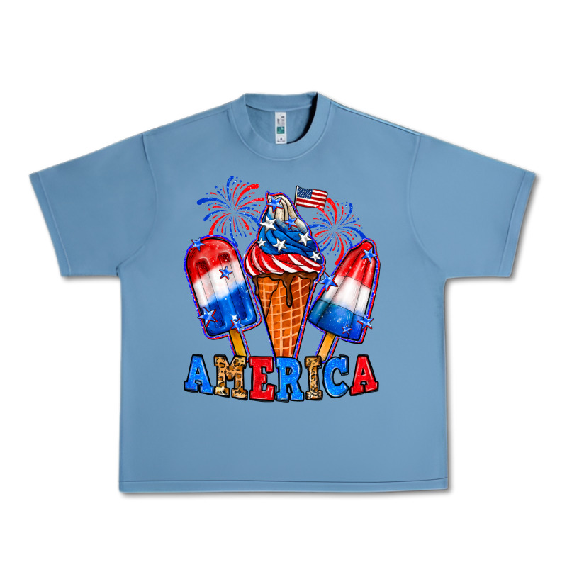 4th Of July America Ice Creams Urban Heavy Tee by Neo Western | Teevron