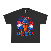 Pigment Black 4th of July America ice creams Urban Heavy Tee - Neo Western