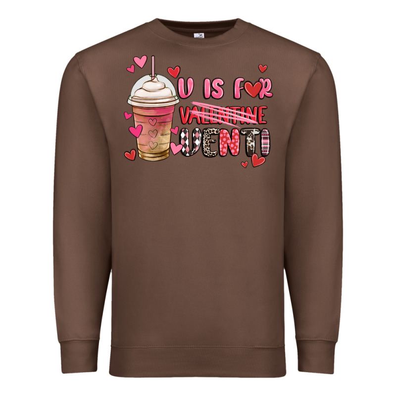 V Is For Valentine Venti Coffee Cup Premium Sweatshirt by MaliasSmallBusiness | Teevron