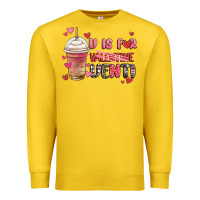 Lemon v is for valentine venti coffee cup Premium Sweatshirt - MaliasSmallBusiness