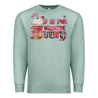 Seafoam v is for valentine venti coffee cup Premium Sweatshirt - MaliasSmallBusiness