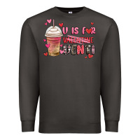 Smoke v is for valentine venti coffee cup Premium Sweatshirt - MaliasSmallBusiness