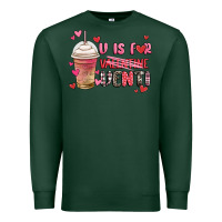 Sports Green v is for valentine venti coffee cup Premium Sweatshirt - MaliasSmallBusiness