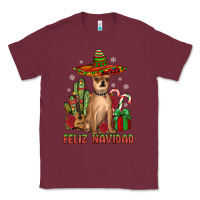 Burgundy Chihuahua feliz navidad Classic Tee - JahusDesignShop