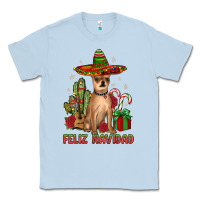 Dusty Blue Chihuahua feliz navidad Classic Tee - JahusDesignShop