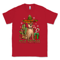 Red Chihuahua feliz navidad Classic Tee - JahusDesignShop
