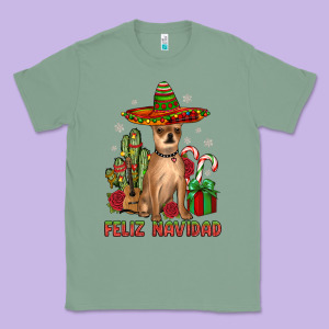 Chihuahua Feliz Navidad Classic Tee Designed By Jahusdesignshop