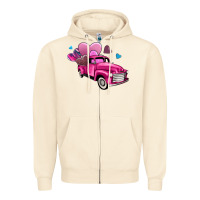 Sandshell truck with hearts Zipper Hoodie - AdoDesignShop