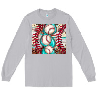 Moon Dust baseball leopard cowhide turquoise Long Sleeve Tee - JahusDesignShop