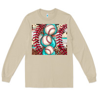 Mushroom baseball leopard cowhide turquoise Long Sleeve Tee - JahusDesignShop