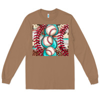 Toasted Coconut baseball leopard cowhide turquoise Long Sleeve Tee - JahusDesignShop