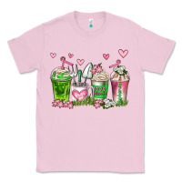 Bubblegum Pink botanic coffee cups Classic Tee - AdoDesignShop