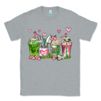 Heather Grey botanic coffee cups Classic Tee - AdoDesignShop