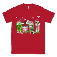 Red botanic coffee cups Classic Tee - AdoDesignShop