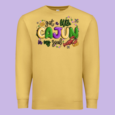 Got A Little Cajun In My Soul Premium Sweatshirt Designed By Maliassmallbusiness
