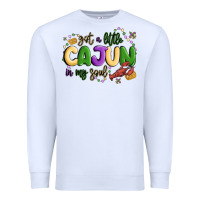 White got a little cajun in my soul Premium Sweatshirt - MaliasSmallBusiness