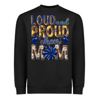 Black loud and proud cheer mom Heavyweight Sweatshirt - texasbilliewilder