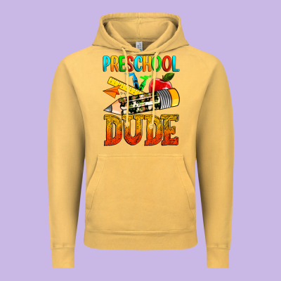 Preschool Dude Vintage Hoodie Designed By Texasbilliewilder