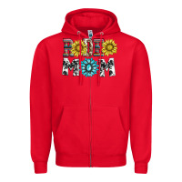 Red rodeo mom Zipper Hoodie - AdoDesignShop