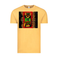 Vintage Mustard Black Vintage Tee - Zillion Design Studio