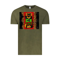Vintage Olive Black Vintage Tee - Zillion Design Studio