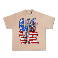 Burro Love 4th of July with gnomes 4th of july Urban Heavy Tee - CowGirlArtShop