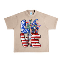 French Oak Love 4th of July with gnomes 4th of july Urban Heavy Tee - CowGirlArtShop
