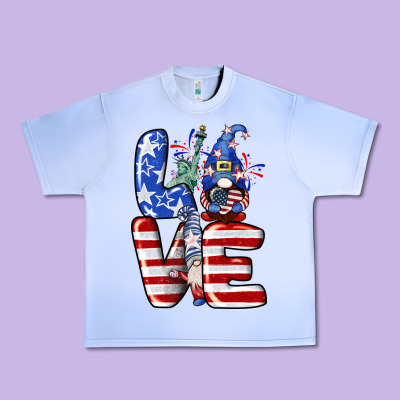 Love 4th Of July With Gnomes 4th Of July Urban Heavy Tee Designed By Cowgirlartshop