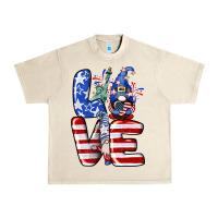 Sandshell Love 4th of July with gnomes 4th of july Urban Heavy Tee - CowGirlArtShop