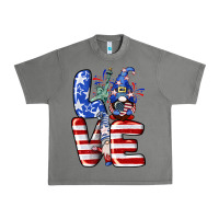 Tornado Love 4th of July with gnomes 4th of july Urban Heavy Tee - CowGirlArtShop