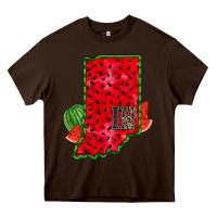 Chocolate Brown indiana watermelon Heavy Core Tee - RacoonDesign
