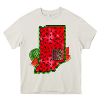 Cream indiana watermelon Heavy Core Tee - RacoonDesign