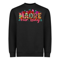 Black madre our lady Heavyweight Sweatshirt - texasbilliewilder