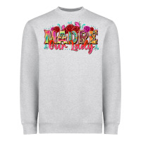 Heather Grey madre our lady Heavyweight Sweatshirt - texasbilliewilder