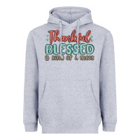 Heather Grey thankful blessed and kind of a mess Heavyweight Hoodie - MaliasSmallBusiness