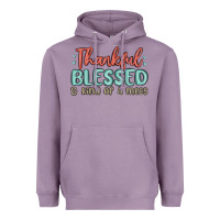 Lavender thankful blessed and kind of a mess Heavyweight Hoodie - MaliasSmallBusiness