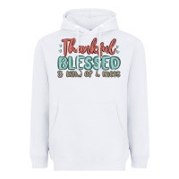White thankful blessed and kind of a mess Heavyweight Hoodie - MaliasSmallBusiness