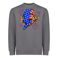 Storm American lightning bolt Heavyweight Sweatshirt - Zillion Design Studio