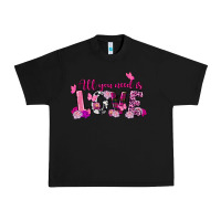 Black all you need is love valentine's day Urban Heavy Tee - FaDigitalArtStudio