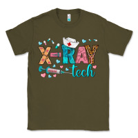 Army Green x ray tech Classic Tee - BundleAndBundleShop