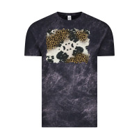Cloud Black black and white cowhide background Vintage Tee - BarkalooDesign