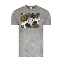 Cloud Rock black and white cowhide background Vintage Tee - BarkalooDesign