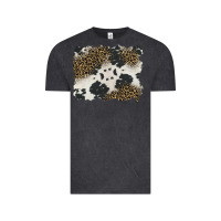 Vintage Black black and white cowhide background Vintage Tee - BarkalooDesign