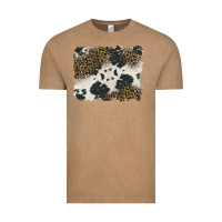 Vintage Coffee black and white cowhide background Vintage Tee - BarkalooDesign