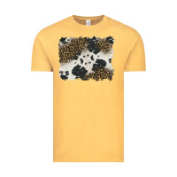 Vintage Mustard black and white cowhide background Vintage Tee - BarkalooDesign