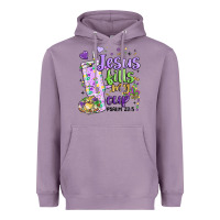 Lavender mardi gras jesus fills my cup Heavyweight Hoodie - MaliasSmallBusiness