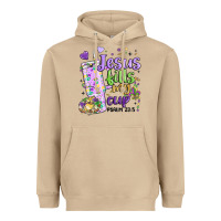 Mushroom mardi gras jesus fills my cup Heavyweight Hoodie - MaliasSmallBusiness