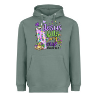 Sage mardi gras jesus fills my cup Heavyweight Hoodie - MaliasSmallBusiness